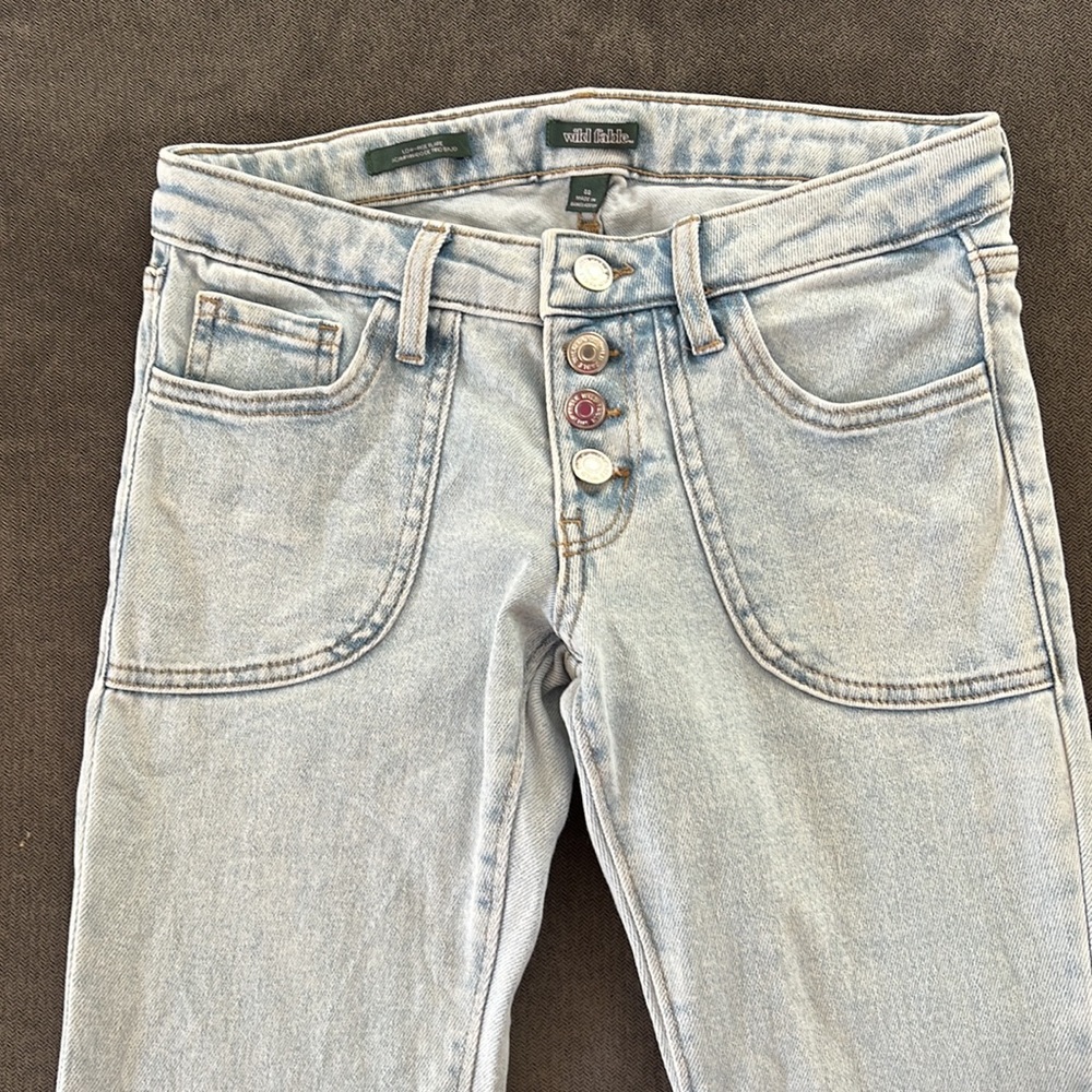 Button Front Jeans - Picture 3 of 3